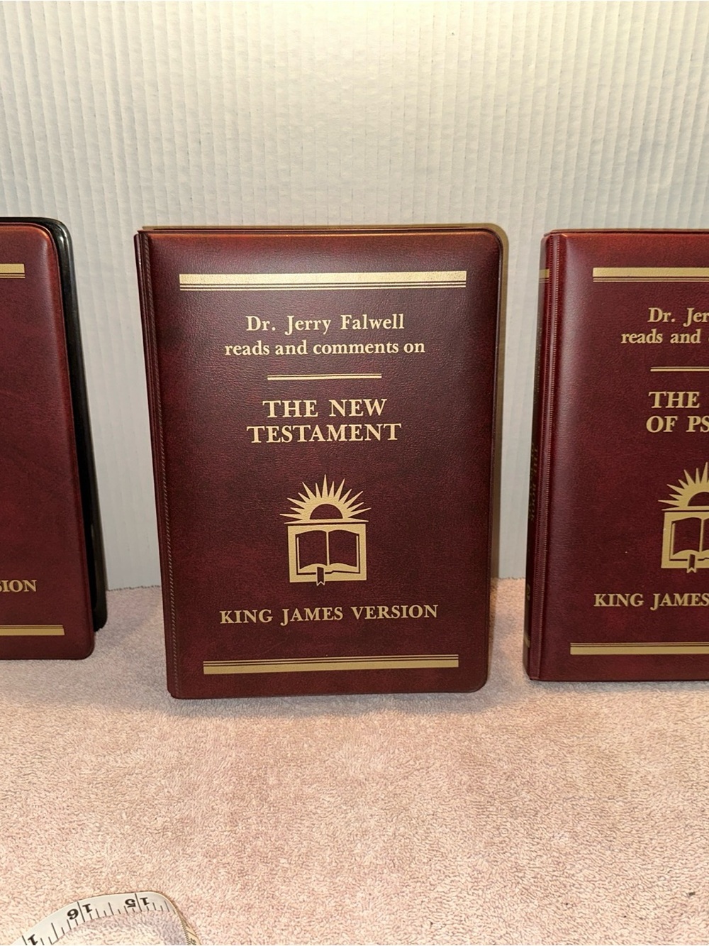 The New Testament King James Version - Burgundy Gold Lettering Jerry Falwell